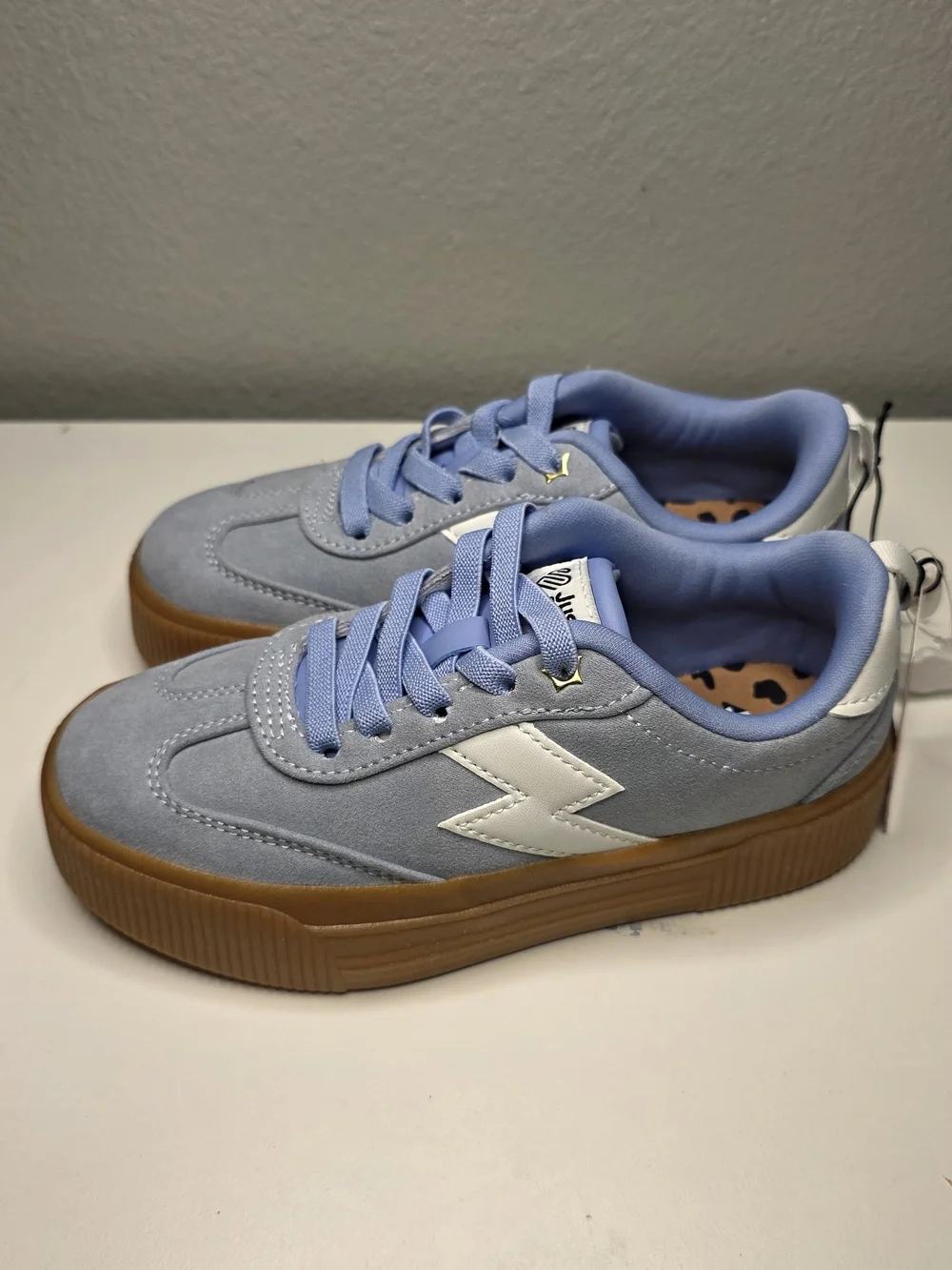 Justice Kids' Light Blue Platform Sneakers